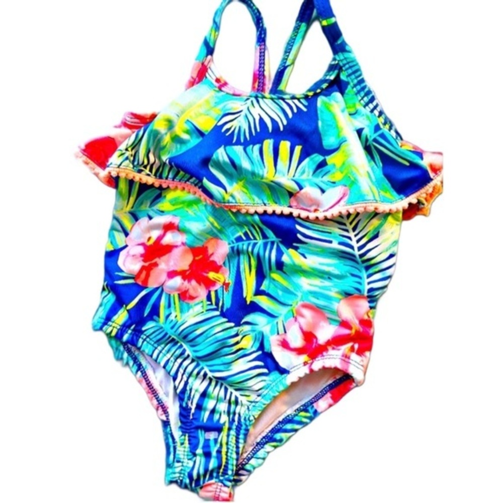 Vibrant 3t girls one piece swim suit